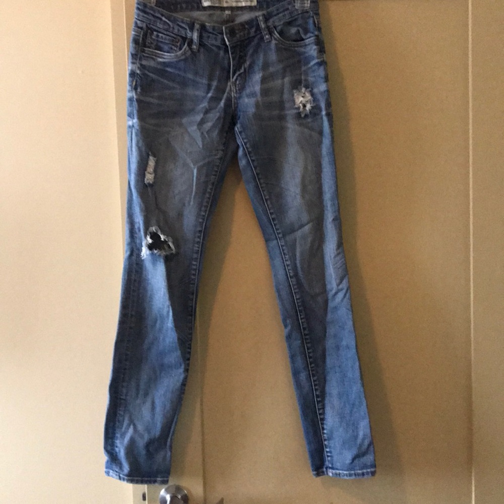 Distressed jeans